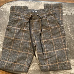 Hot Topic drawstring plaid joggers. Size Small.